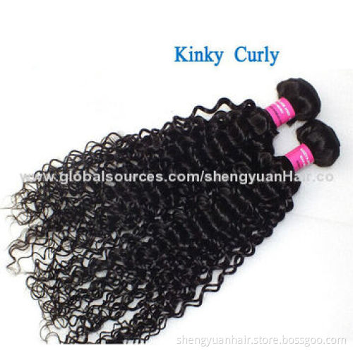 Factory Wholesale Brazilian Human Hair Extension Weft, Natural Color, 8 to 28 Inches